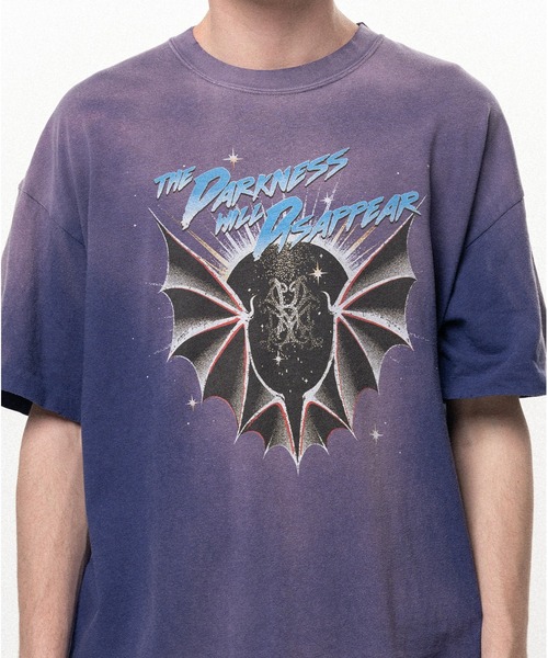 KAMIYA tシャツ THE DARKNESS WILL DISAPPEAR” Distressed T-shirt
