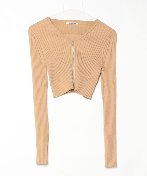 AURALEE（オーラリー） ニットカーディガン 0 ベージュ レディース