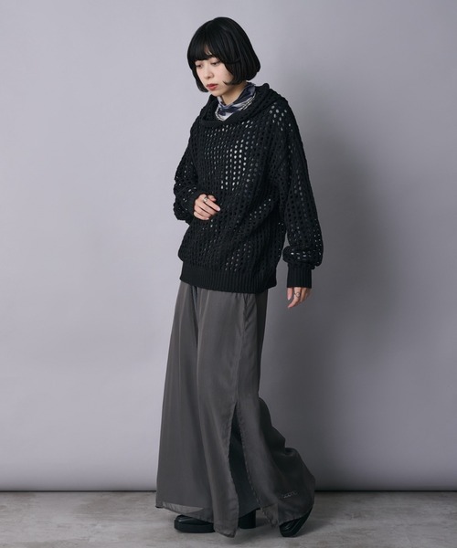 「Ellno Loset」 長袖ニット SMALL グレー メンズ_画像3