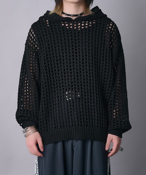 「Ellno Loset」 長袖ニット SMALL グレー メンズ_画像9