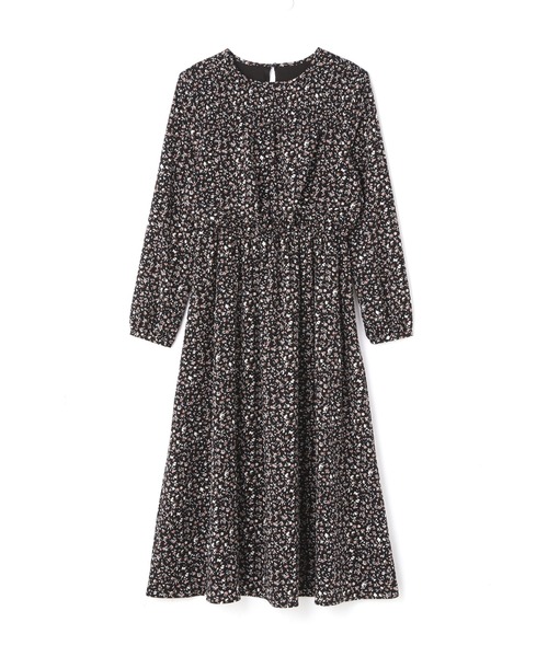 「NATURAL BEAUTY BASIC」 長袖ワンピース MEDIUM グレー系その他 レディース_画像4