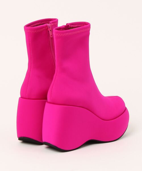 「Jeffrey Campbell」 ショートブーツ 35 パープル レディース_画像2