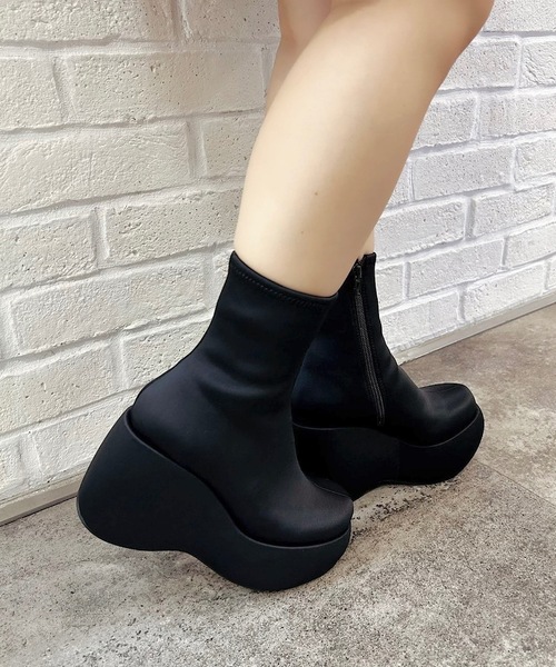 「Jeffrey Campbell」 ショートブーツ 35 パープル レディース_画像4