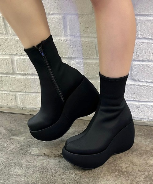 「Jeffrey Campbell」 ショートブーツ 35 パープル レディース_画像7