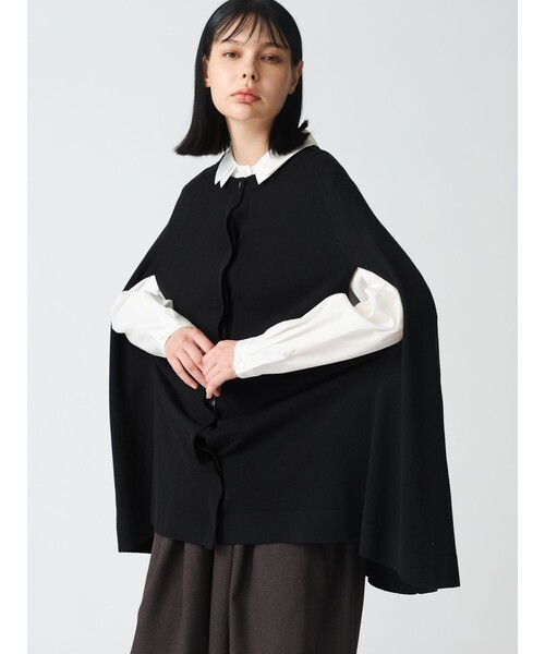 「mizuiroind」 ニットカーディガン FREE チャコールグレー レディース_画像8