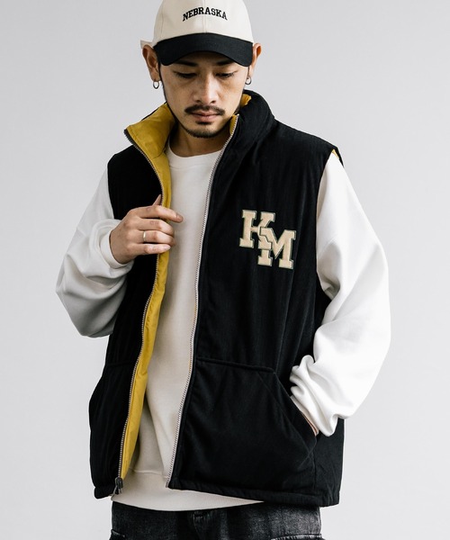 「KRIFF MAYER」 ベスト M ネイビー メンズ_画像2