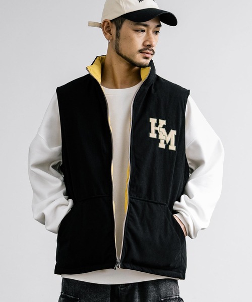 「KRIFF MAYER」 ベスト M ネイビー メンズ_画像3