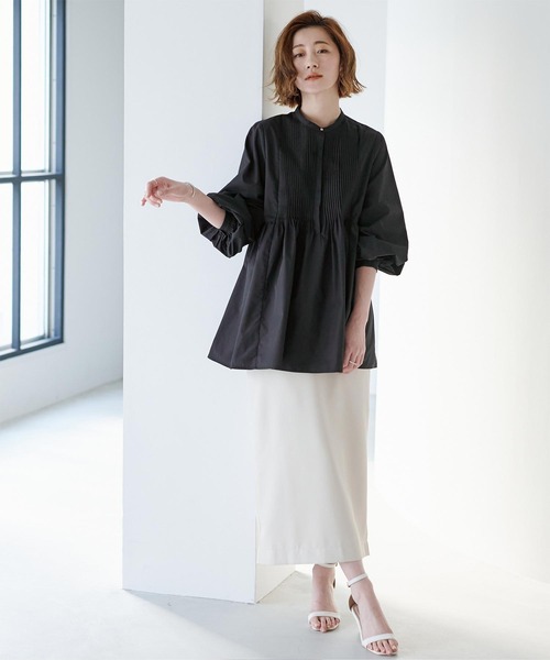 「ur's」 長袖ブラウス M ブルー レディース_画像8