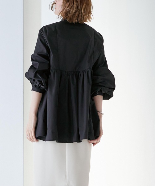 「ur's」 長袖ブラウス M ブルー レディース_画像9