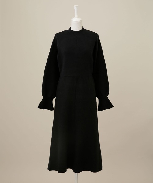 「CASA FLINE」 ニットワンピース FREE バーガンディー レディース_画像9