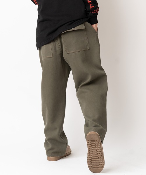 「gym master」 デニムパンツ LARGE オリーブ メンズ_画像2