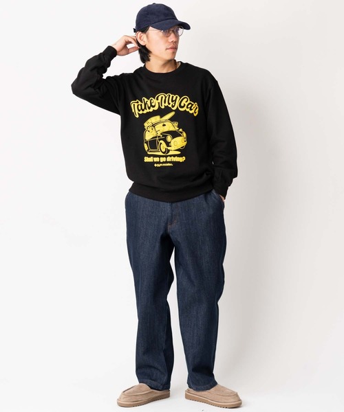 「gym master」 デニムパンツ LARGE オリーブ メンズ_画像5