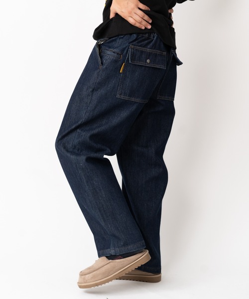 「gym master」 デニムパンツ LARGE オリーブ メンズ_画像7