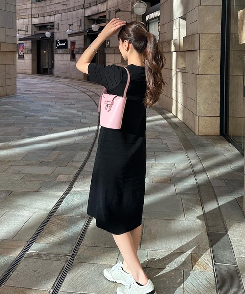 「KOBE LETTUCE」 ニットワンピース M ブルー レディース_画像4