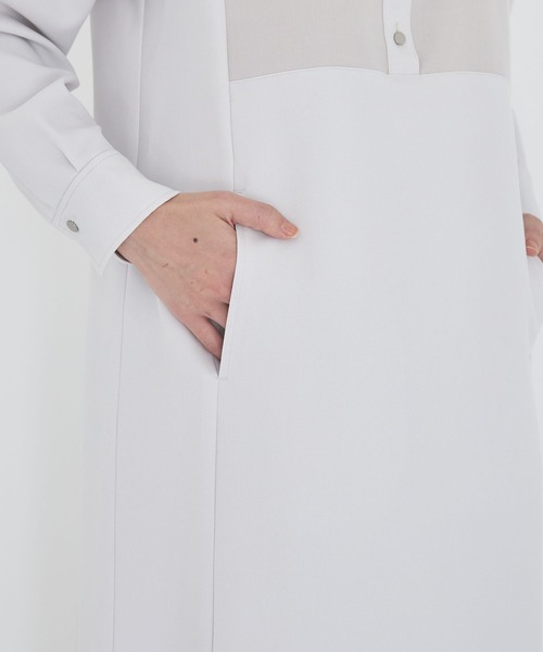 「A + TOKYO」 長袖ワンピース 1 アイボリー レディース_画像7