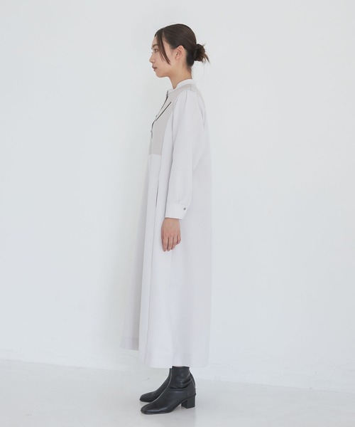 「A + TOKYO」 長袖ワンピース 1 アイボリー レディース_画像9