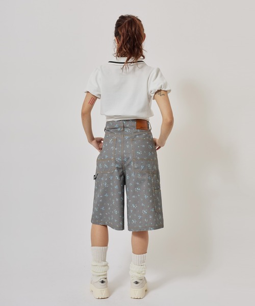m*o様 ピンク フラワーモチーフ ハーフパンツ　S atmos girls ハーフパンツ パンツ 短パン atmos pink Floral Work Half