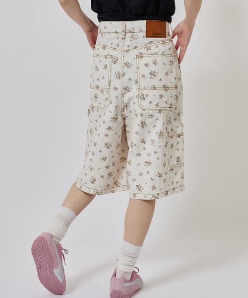 m*o様 ピンク フラワーモチーフ ハーフパンツ　S atmos girls ハーフパンツ パンツ 短パン atmos pink Floral Work Half