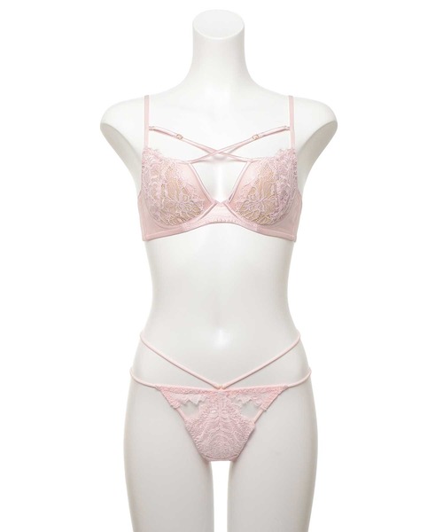 RAVIJOUR D65ラムールプリエショーツセットとビスチェセットピンク RAVIJOUR（ラヴィジュール） ブラジャー ショーツセット ラムール