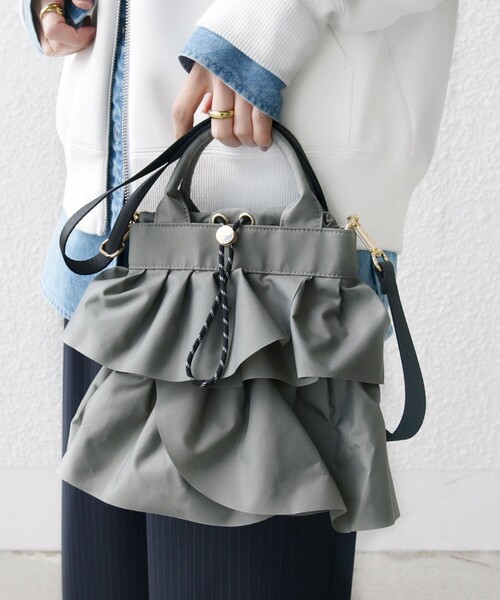 「SHIPS」 2WAYバッグ ONE SIZE ライトグレー レディース_画像2