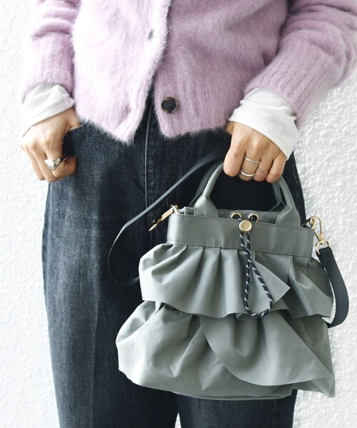 「SHIPS」 2WAYバッグ ONE SIZE ライトグレー レディース_画像6