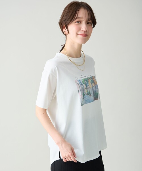 ANY（エニィ） tシャツ 半袖 アソートロゴラウンドヘムTシャツ