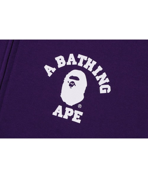 「A BATHING APE」 ジップアップパーカー SMALL ブラック メンズの画像