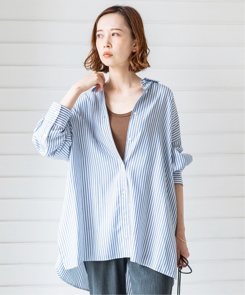 SLOBE IENA」 長袖シャツ - ブルー レディース 「IENA」 長袖シャツ 38 