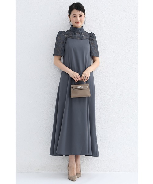 「Cinderella」 コンビワンピース MEDIUM グレー レディース_画像7