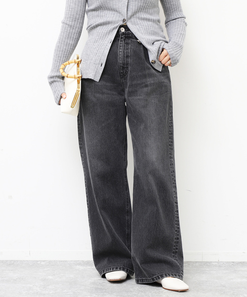 「Deuxieme Classe」 デニムパンツ 34 ブラック レディース