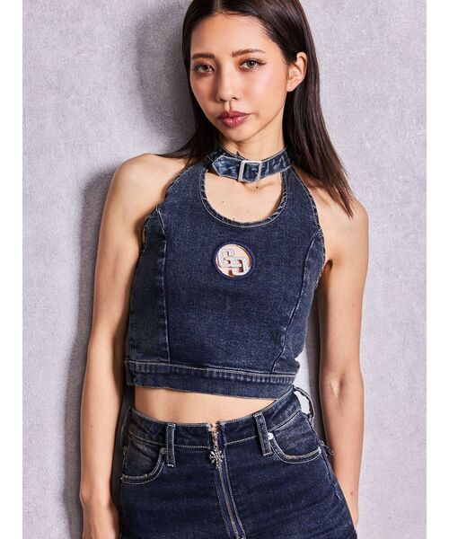 GYDA（ジェイダ） タンクトップ ノースリーブ GG bijou MOLDチョーカー