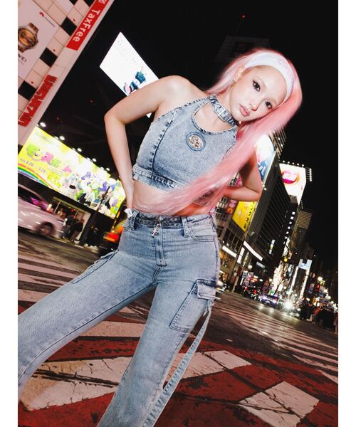 GYDA（ジェイダ） タンクトップ ノースリーブ GG bijou MOLDチョーカー