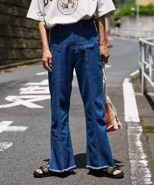 FREAK'S STORE（フリークスストア） デニムパンツ MEDIUM サックス