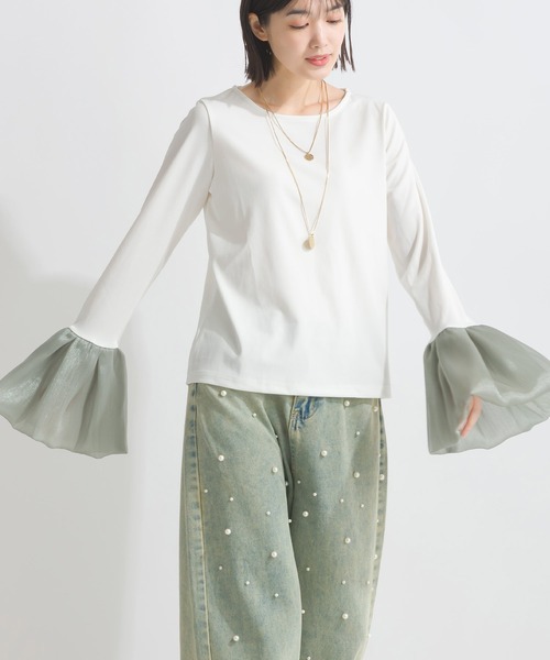 「PICCIN」 長袖カットソー M ブラック レディース_画像6