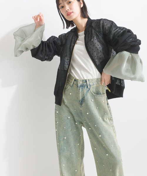 「PICCIN」 長袖カットソー M ブラック レディース_画像7