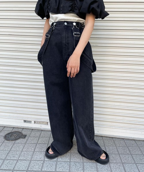 「KBF」 デニムパンツ 36 ネイビー レディース_画像3