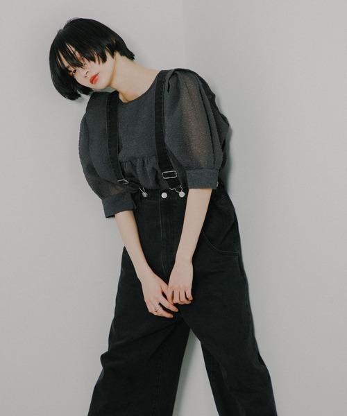「KBF」 デニムパンツ 36 ネイビー レディース_画像7