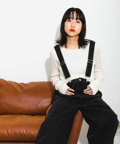 「KBF」 デニムパンツ 36 ネイビー レディース_画像10