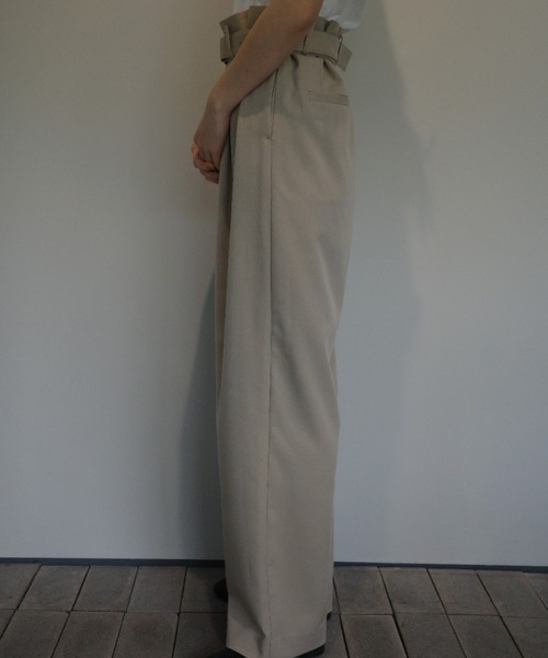 CLANE（クラネ） パンツ CLANE WAIST BELT DAD PANTS レディース