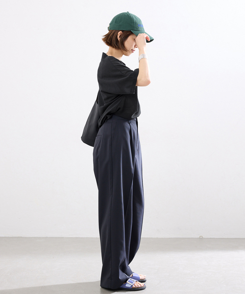 tシャツ HAKUJI/ハクジ crepe jersey asym T Tシャツ H232617 レディースの画像