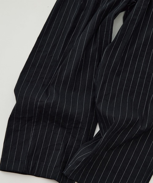 スラックス 「UNTRACE」_253/ストライプワイドスラックス メンズの画像