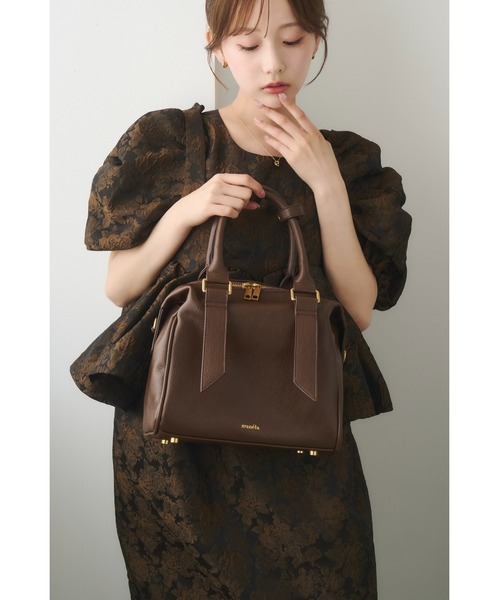nunela ハンドバッグ リボンベルト2WAYボストンバッグ「No.13