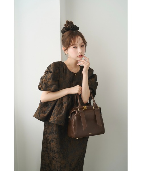 nunela ハンドバッグ リボンベルト2WAYボストンバッグ「No.13