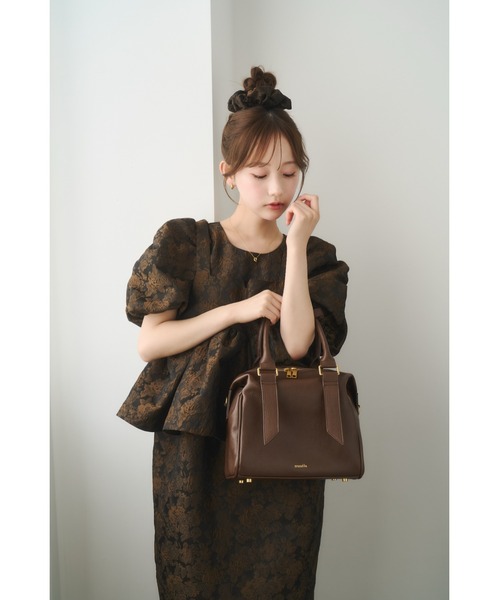 nunela ハンドバッグ リボンベルト2WAYボストンバッグ「No.13