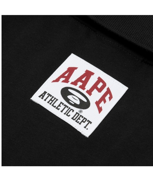 「AAPE BY A BATHING APE」 半袖ポロシャツ X-LARGE バーガンディー メンズ_画像6