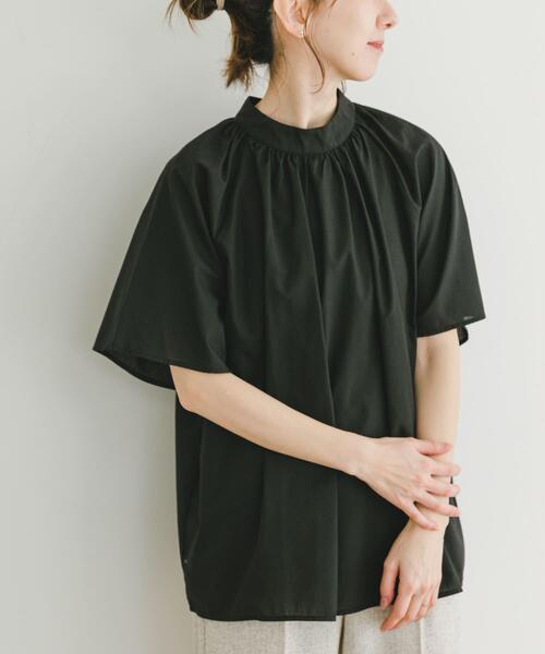 「ITEMS URBANRESEARCH」 半袖ブラウス FREE ブラック レディース_画像7