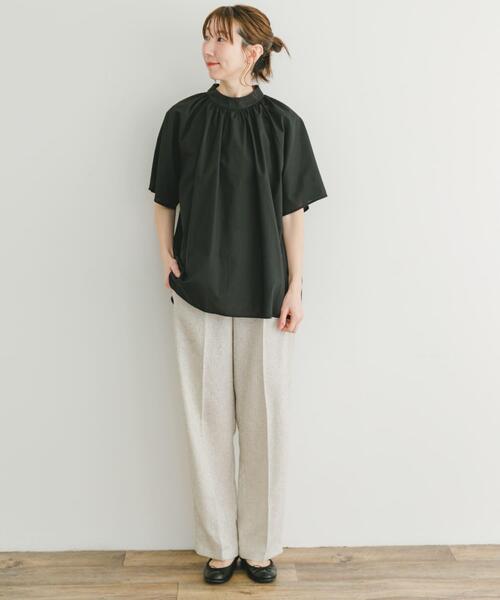 「ITEMS URBANRESEARCH」 半袖ブラウス FREE ブラック レディース_画像8