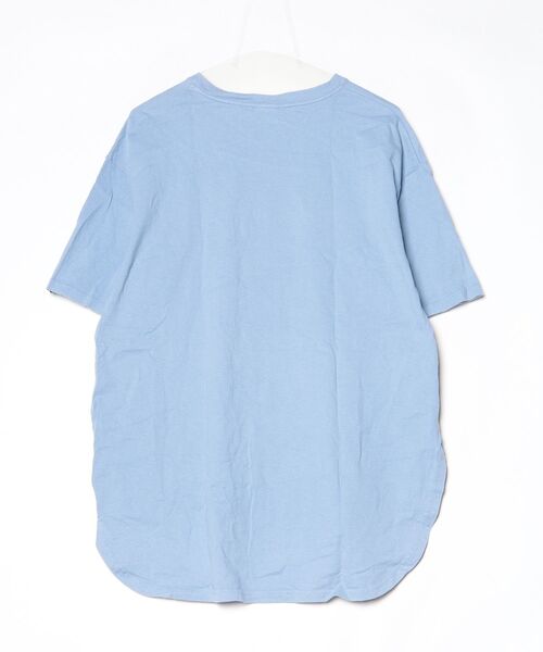 「MANASTASH」 半袖Tシャツ MEDIUM ブルー レディース_画像2
