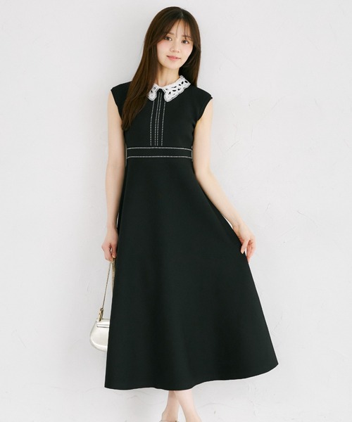 tocco closet（トッコ クローゼット） ワンピース 2WAYレース襟