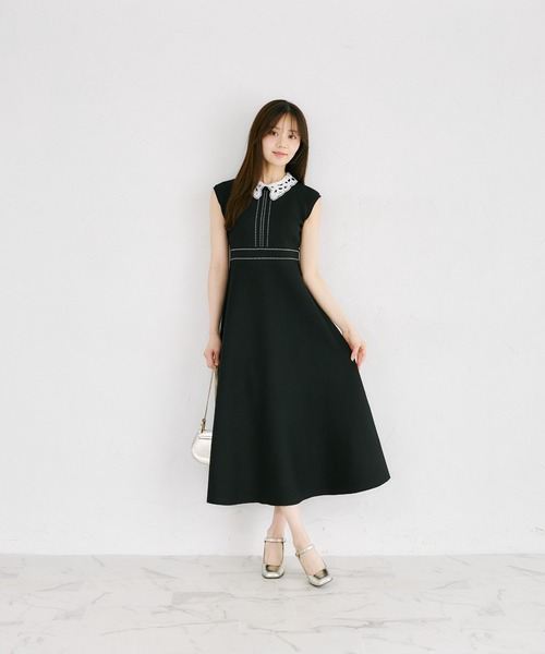 tocco closet（トッコ クローゼット） ワンピース 2WAYレース襟